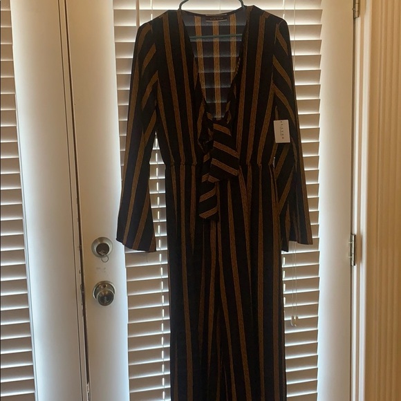 Blue Bush Jumpsuit Knotted Front Large Size - Picture 2 of 4